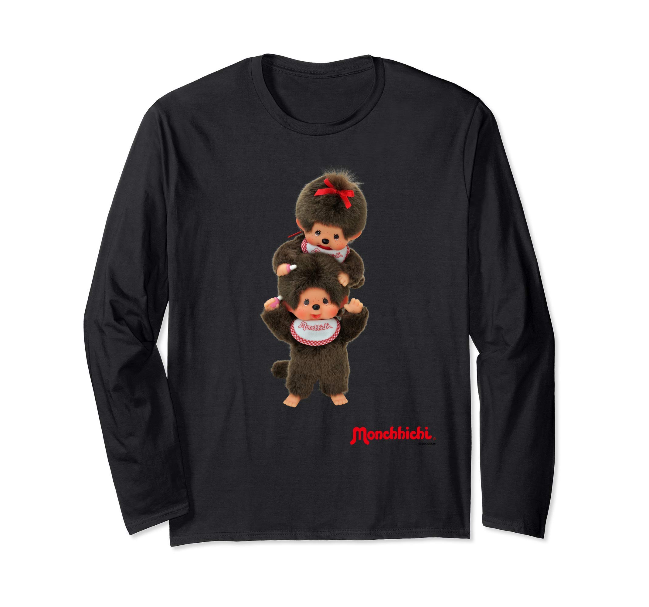 

Графическая футболка с длинным рукавом Monchhichi чёрный