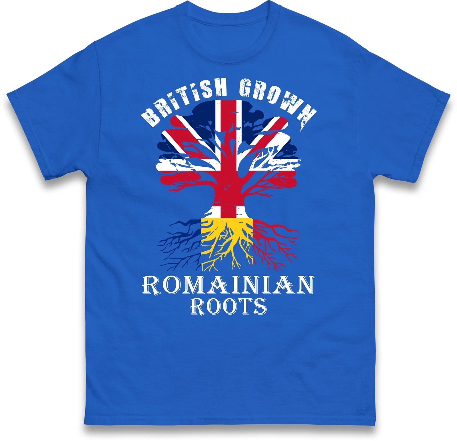 Great Britain T-Shirt, Romainian Roots T-Shirt, Patriot T Shirt, British Grown L