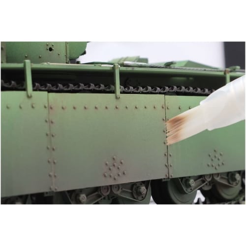 GSI Creos Mr. Water Brush Pen with Tank Fine Brush/Flat Brush Set Model Painting Tools MBS01 White