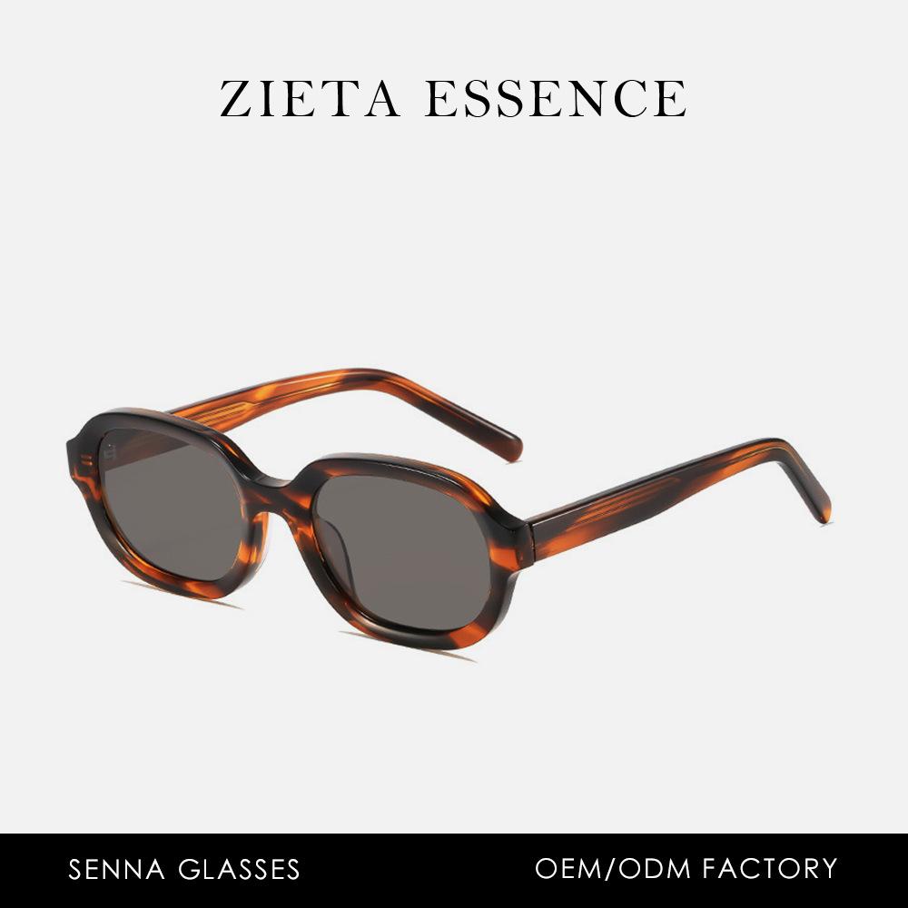 Nylon Retro Oval G Plate Sunglasses Jelly Tortoiseshell Quality Street Sunglasses