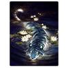 Tiger print blanket sofa nap blanket sheet bedspread blanket direct supply