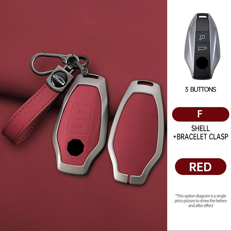 Zinc Alloy Car Key Cover Smart Keyless Remote Control Fobs Case Keychian Holder Auto Interior Accessories for MG 7 MG7 MG-7 2023