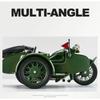 1/10 Motocykl Trójkołowy Stop Die-Cast Model Motocykla Zabawka Pojazd Kolekcja Dźwięk i Światło Terenowy Autocykl Zabawki Samochód