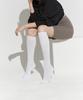 Ilogongchil [3Pack] 1507 Women'S Athletic Golf Knee Socks - Snow White/Black