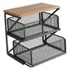 Organizer for Coffee with Drawer, Double-layered, Ideal As A Kitchen Counter Or Office.
