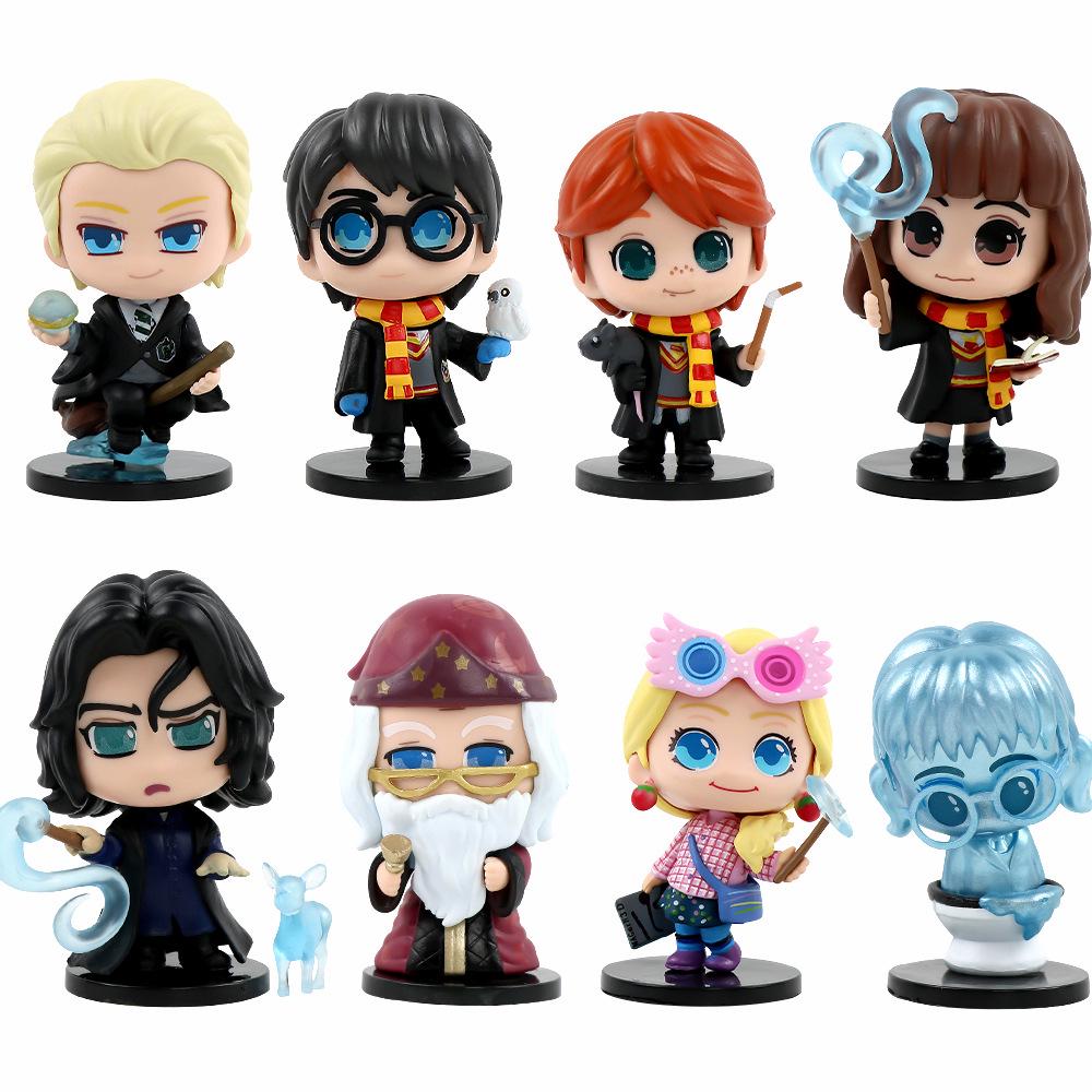 Harry Potter Figurines: 6 Styles of Harry, Hermione, and Ron for Car or Cake Decoration (Blind Box)