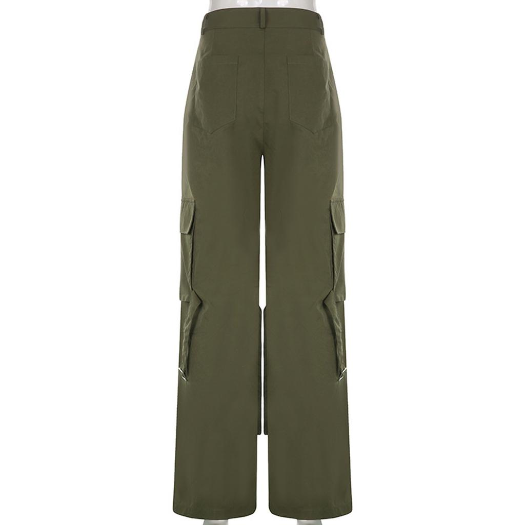 Baggy-Cargohose für Damen, Streetwear, Hip-Hop-Jogger, Jogginghose, lässige, lockere Hose mit weitem Bein