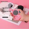 Portable Rose Flip-Top Double-Sided Compact Mirror - Small Gift for Girls