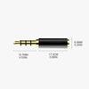 3.5mm to 2.5mm Audio Adapter 3.5mm Male to 2.5mm Female Plug Connector for Aux