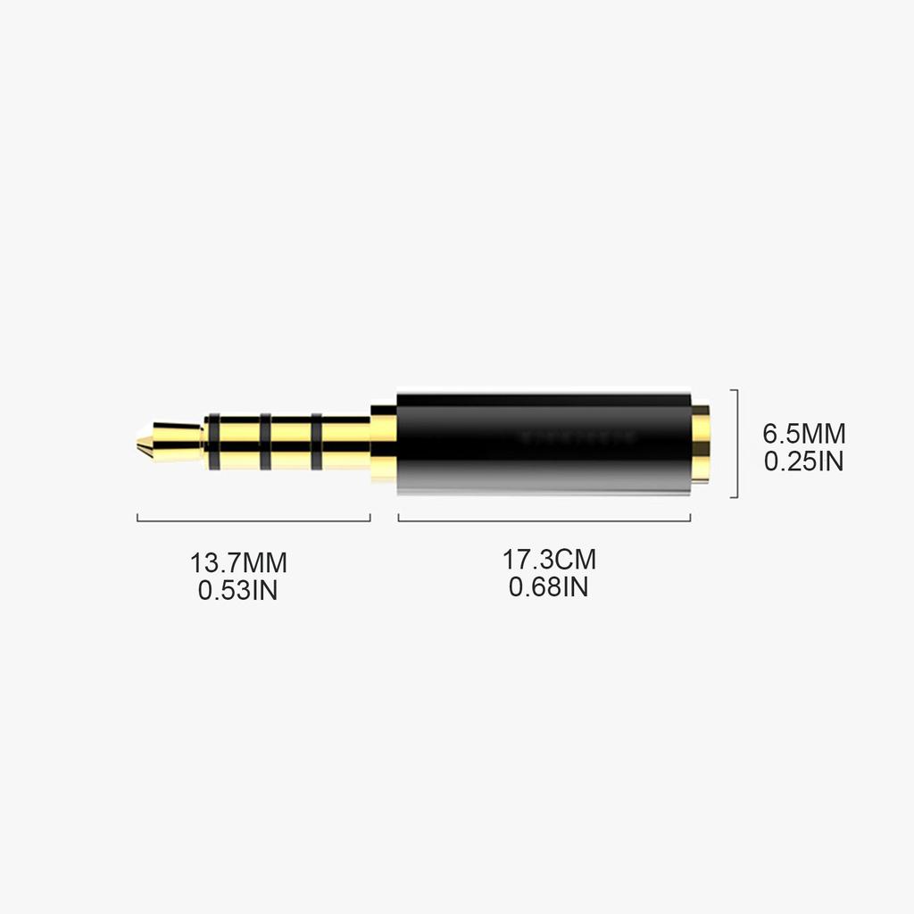 3.5mm to 2.5mm Audio Adapter 3.5mm Male to 2.5mm Female Plug Connector for Aux