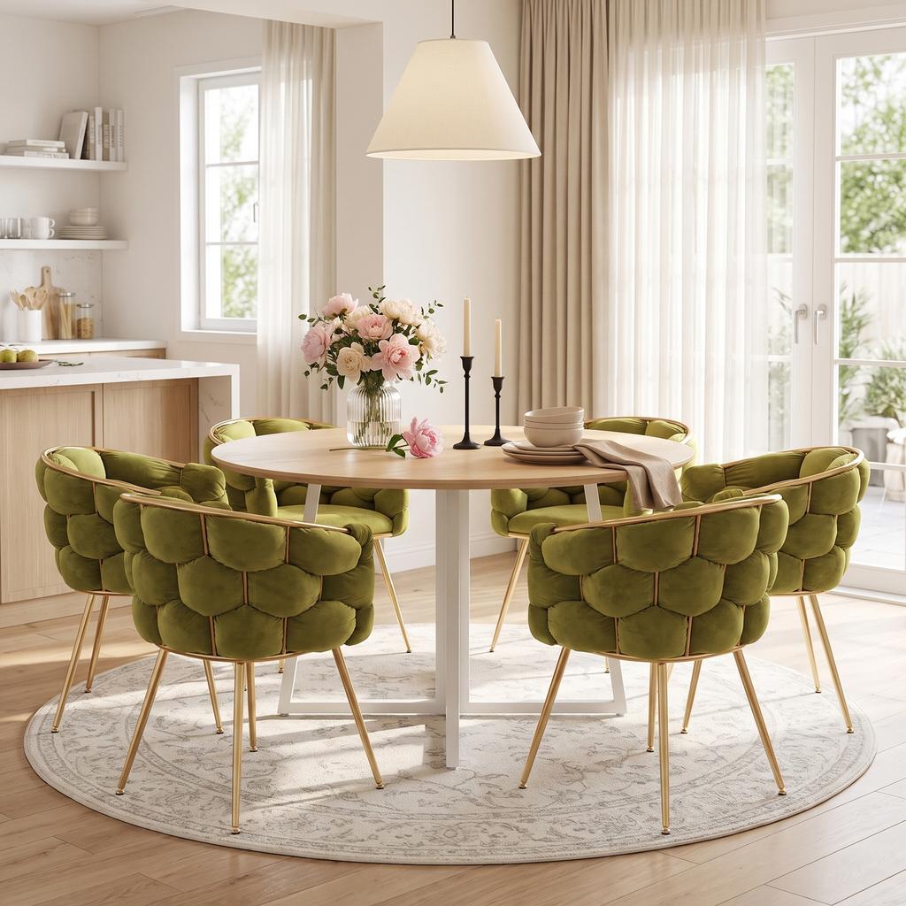 Luxuriöser, Moderner Akzentstuhl, Schminktischstuhl mit Metallrahmen für Schlafzimmer, Wohnzimmer, Esszimmer