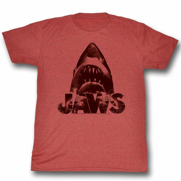 Jaws Burnt Jaws Red Adult T-Shirt L