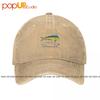 Salty Crew Fish Sail Dive P Washed Denim Baseball Cap Trucker Hats Unisex Best Seller