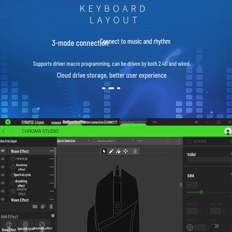 Compact Wireless Bluetooth Mechanical Gaming Keyboard