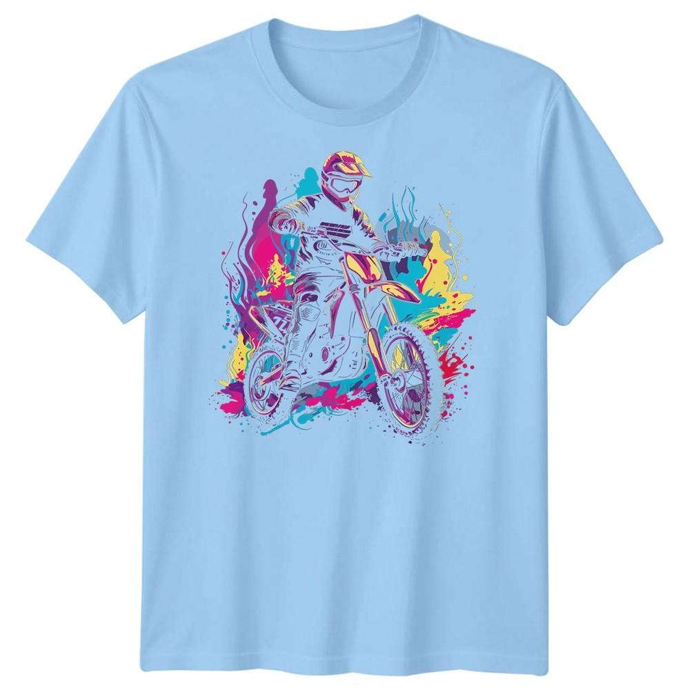 Motocross Rider Dirt Bike Sports Mens TShirt Extreme Action L