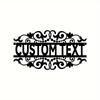 Art Deco Metal Name Sign Wall Art Custom Plaque Home Decor Gift