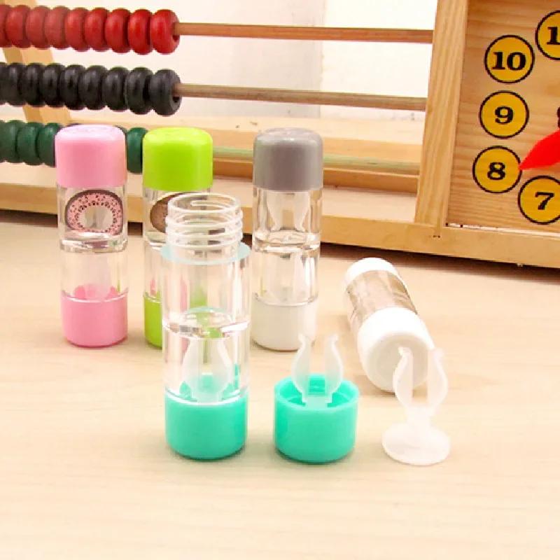 1pc Container Single Box and Set Options Small Lovely Portable Contact Lens Travel Eyewear Case Bag Box