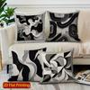 2D Abstract Geometric Pattern Pillow Covers Pattern Cushion Cover Suitable For Sofa Bedroom Car Pillow Cover