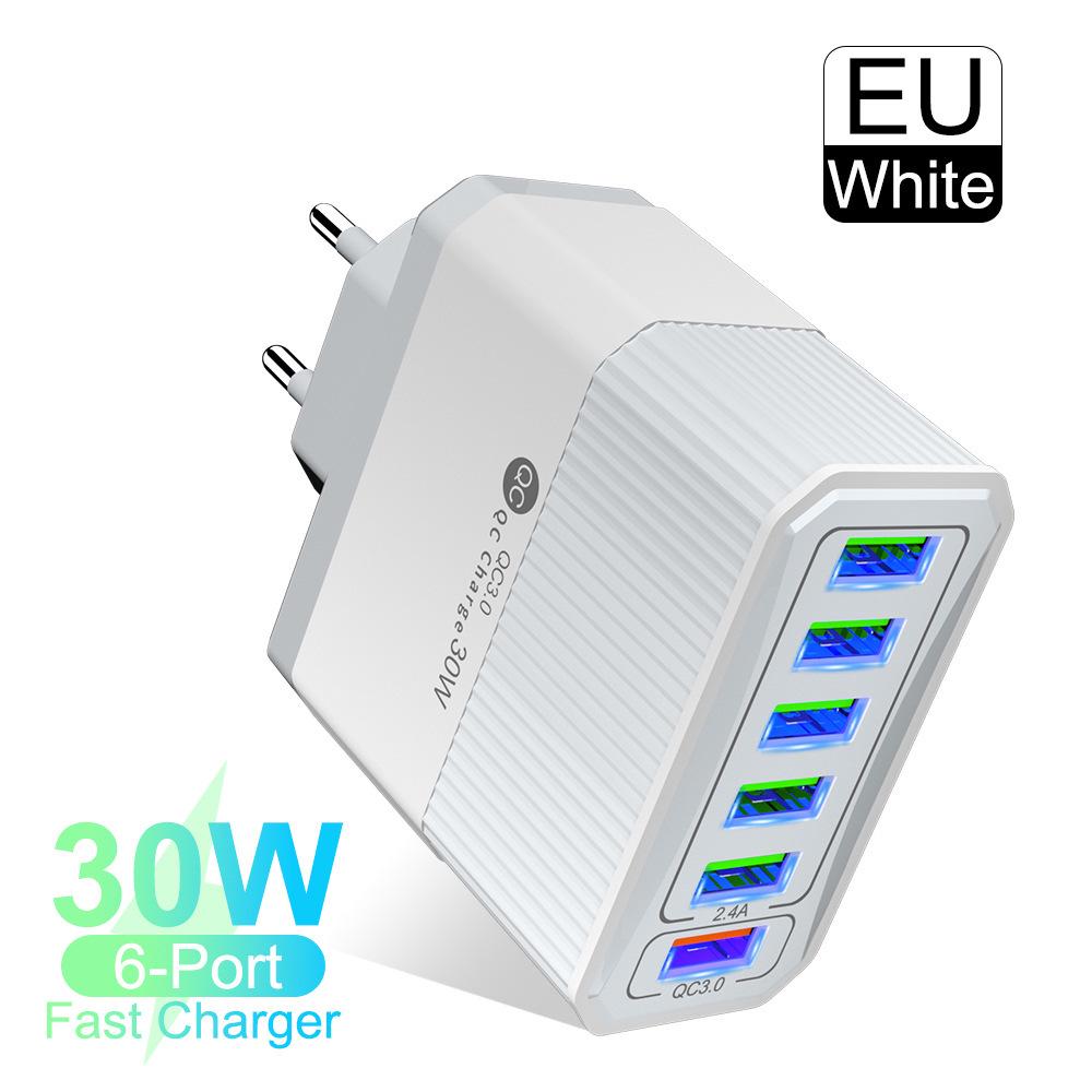 Chargeur Rapide GaN 65W QC3.0 pour Téléphones & Tablettes, Norme UE
