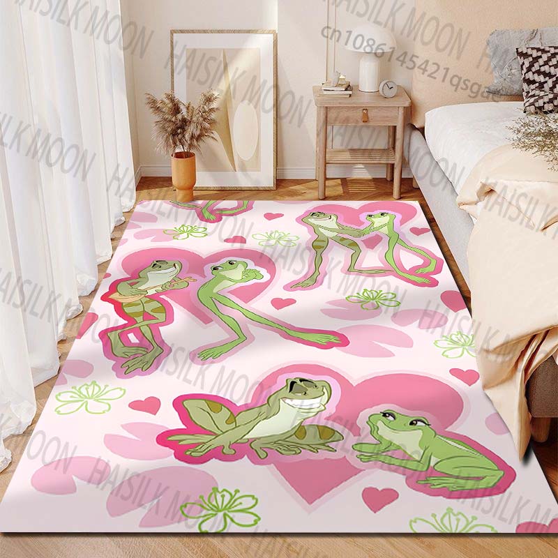 Multiple Sizes Disney Princess Pets Print Carpet for Living Room Bedroom Kid's Room Home Decor Area Rug Sofa Cloakroom Play Mat