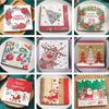 20Pcs/pack 33x33cm Christmas Series Printed Paper Disposable Table Dinner Napkin Tissues Xmas Party Decoration