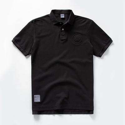 Summer Mens Polo Shirts Cotton Shirts Short Sleeve Letter Embroidered Emblem Simple Shirt for Male