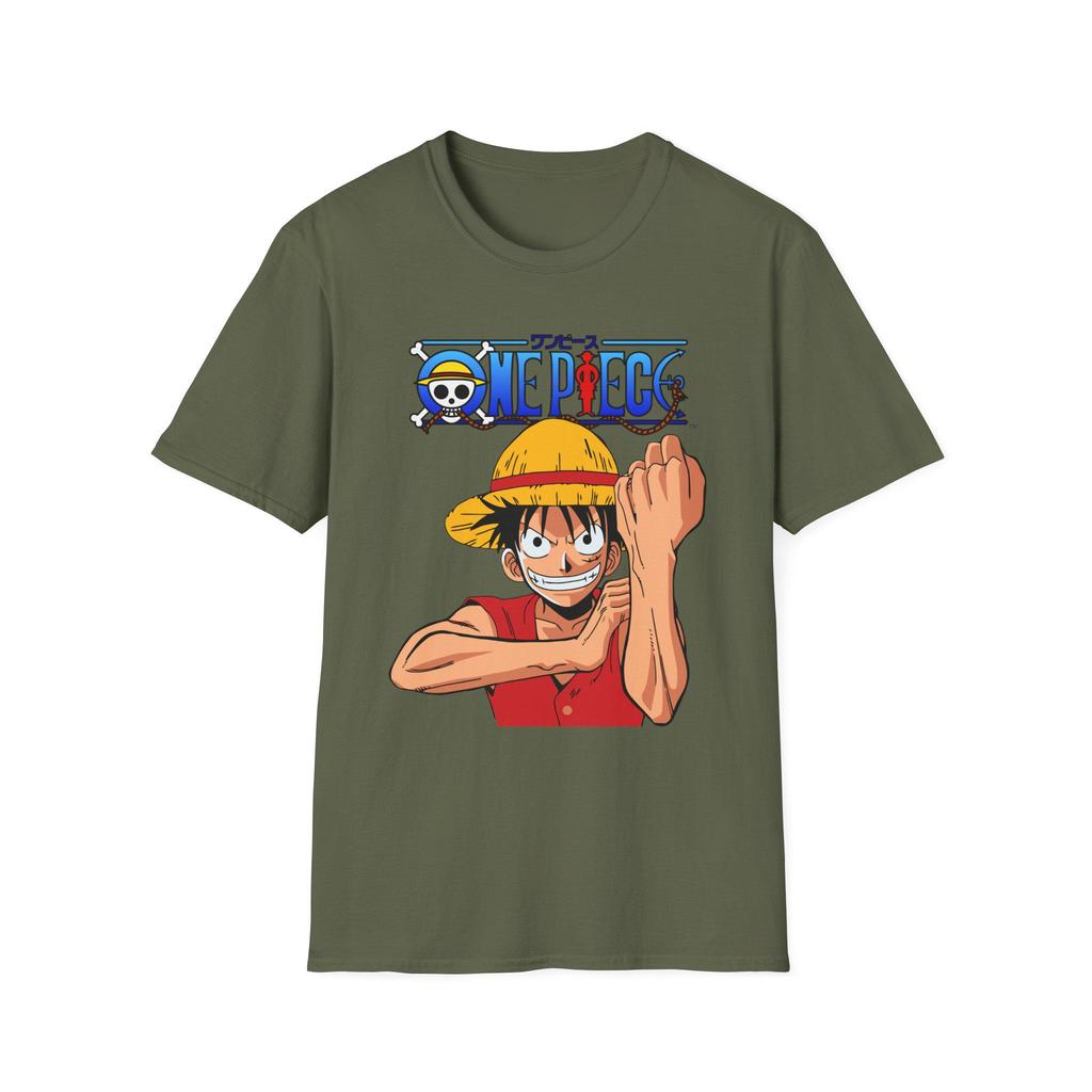 2026 Summer ONE PIECE Retro Cosplay Tshirt Unisexs Oversize Casual Cotton Printed Shortsleeved Unisex Childrens Sports Shirt
