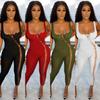 European American Fashion Strappy Cut-Out Summer Jumpsuit