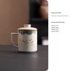 Ge Kiln Ceramic Tea Cup Set: Three-Piece Mug with Inner Liner, Gift Box, Logo Customizable, Perfect for Business Gifts
