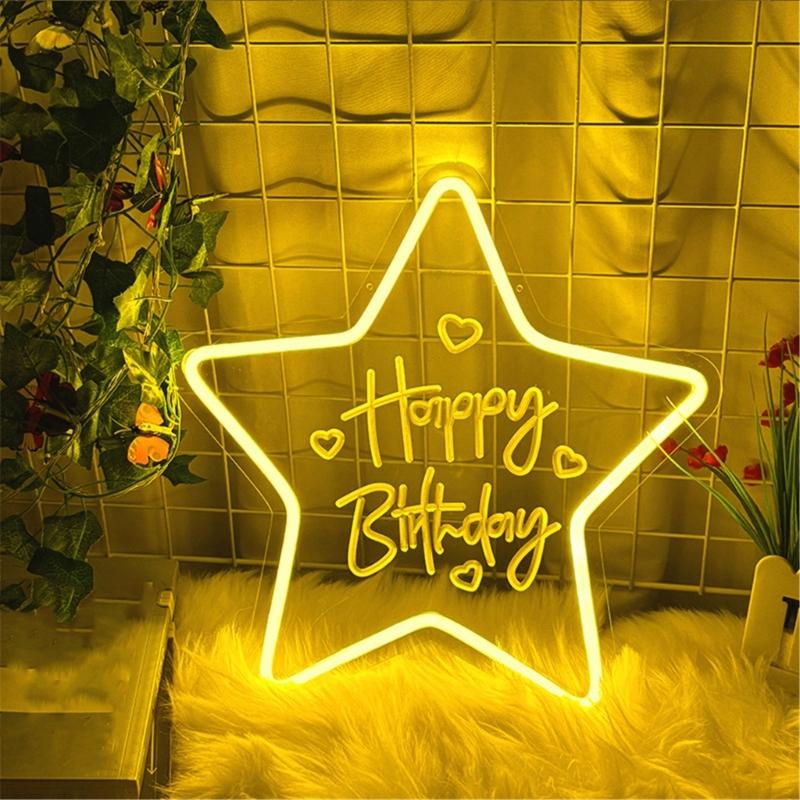 Bright LED Neons Light For Birthday Party Decors With Shatterproof Design And Energy Saving Feature