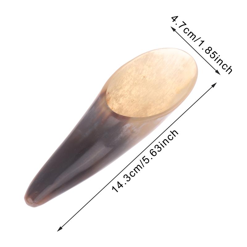 Natural Buffalo Horn Gua Sha Board No Stress Scraping Massage Tool Spa Health Care Massager