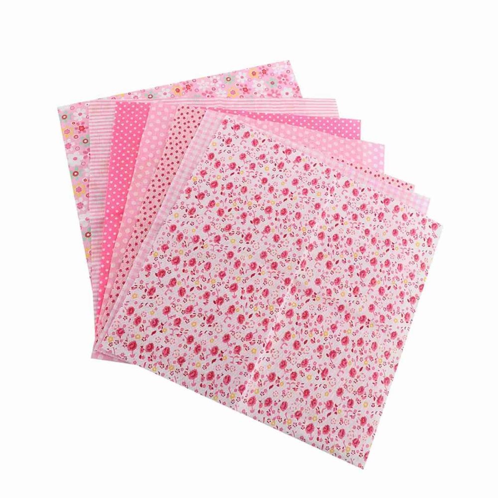 7Pcs 7 Mixed Colors Fabric Bundle Pure Cotton Material Patchwork Cloth Quilting Cloth DIY Patchwork