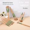 Golden Pothos Makeup Brush Set: Eyeshadow, Loose Powder, Blush, Contour, Nose Shadow Blending Tools for Beginners