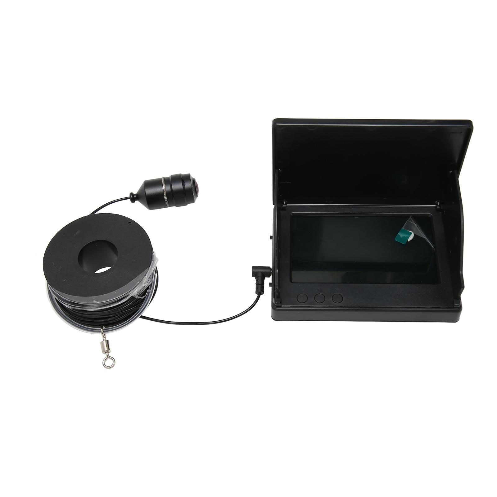 

Рыболовная камера 4,3-дюймовый TN-экран IP67 Угол обзора 190 градусов Глубина обнаружения 30 м Ночное видение Под водой