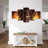 Prints Anime Characters Picture 5 Pieces ATTACK ON TITAN Painting Poster Canvas Modular Wall Art Living Room Home Decor No Frame
