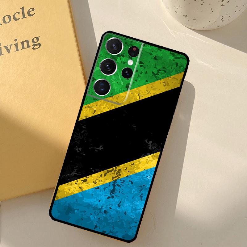 

Tanzania National Flag Phone Case For Samsung Galaxy S23 S20 S21 S22 S24 S25 Ultra S9 S10 Plus S25 FE Cover Shell Galaxy S21 Plus