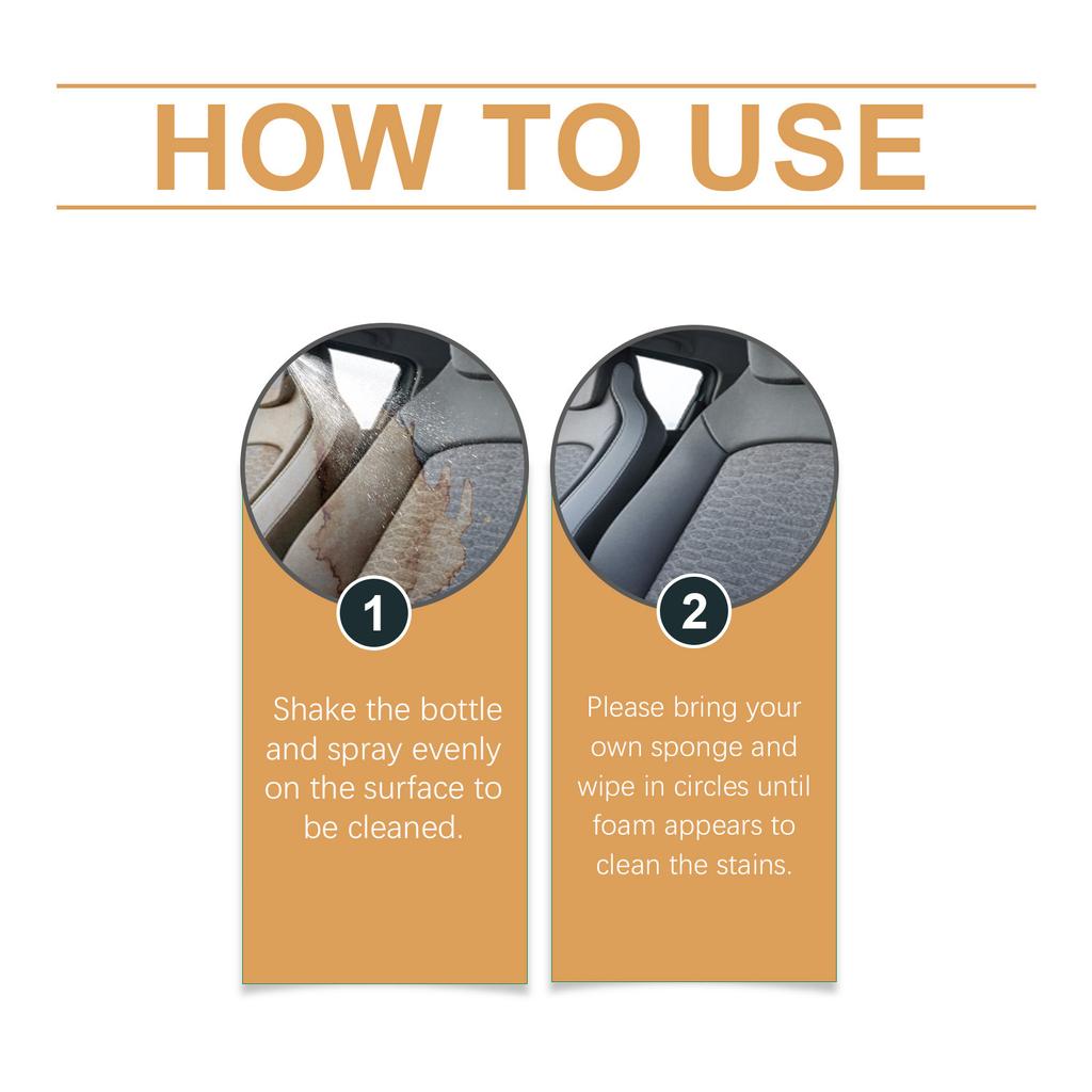 RAYHONG Car Multi-purpose Foam Cleaner Interior Care Antifouling Waterproof Maintenance Cleaner Foam