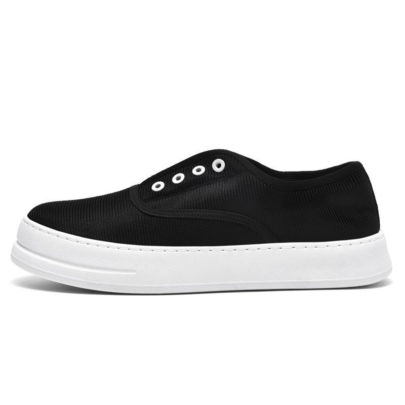 Summer New Men's Casual Shoes Low-top Foot Cover Cloth Surface Breathable One-pedal Lazy Shoes Board Shoes Men's Canvas Shoes