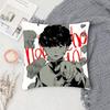 Anime Mob Psycho  Pillow Case Fashion Square Pillowcase Bedroom Sofa Room Ins Decoration Leisure