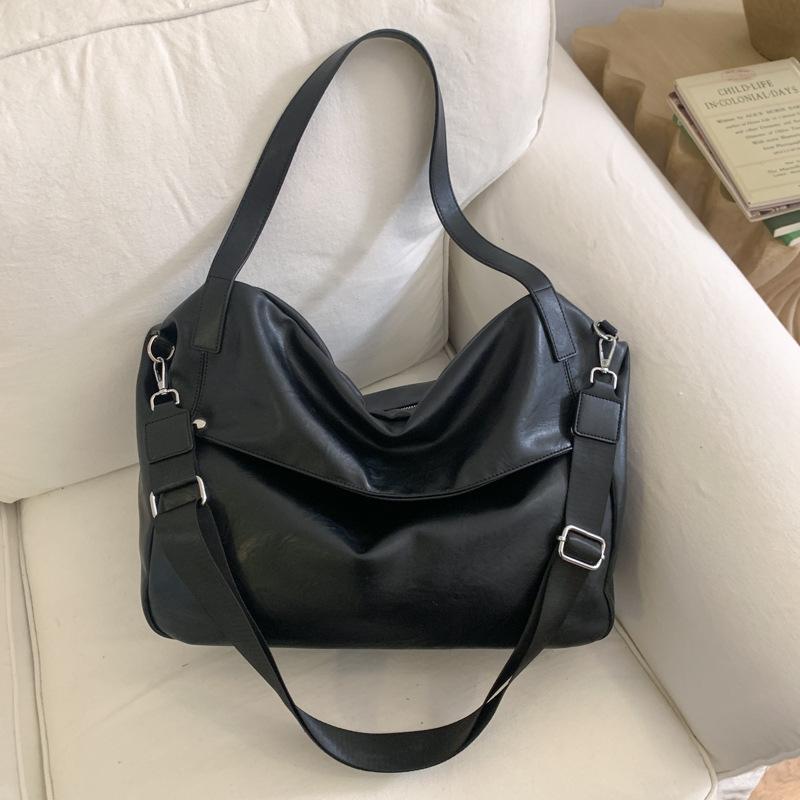 

2025 новая модная сумка-тоут большой вместимости, высококлассная ретро-сумка, женская сумка через плечо в европейском и американском стиле, универсальная для работы