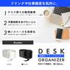 Headphone Stand Desk Organizer Drink Holder Hook Headphone Hanger Desk Storage Bag Hanger No Drilling Required [KURASUUMO] (Black)