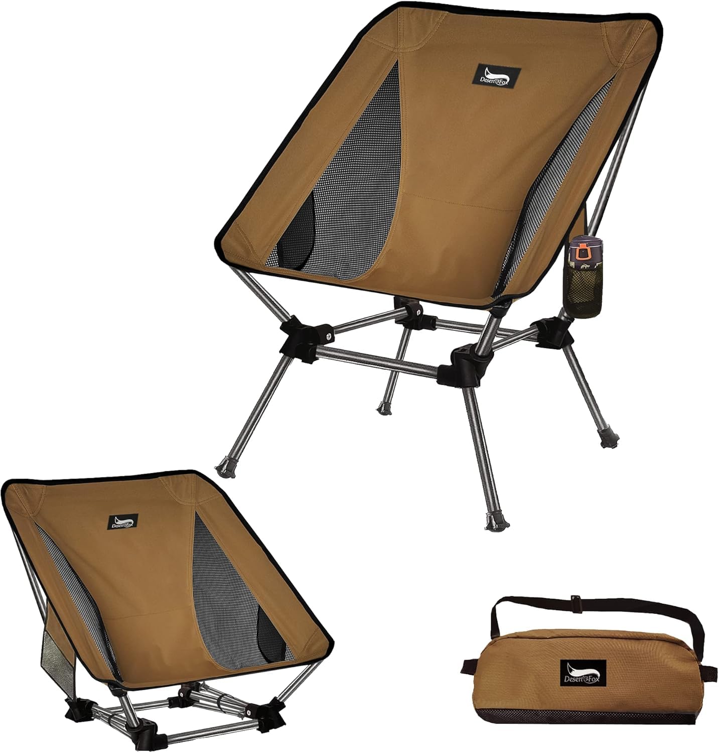 

Уличный стул с регулируемой высотой, складной стул для кемпинга, легкий, с подстаканником и карманом, грузоподъемность 150 кг, компактный стул, сумка для хранения в комплекте