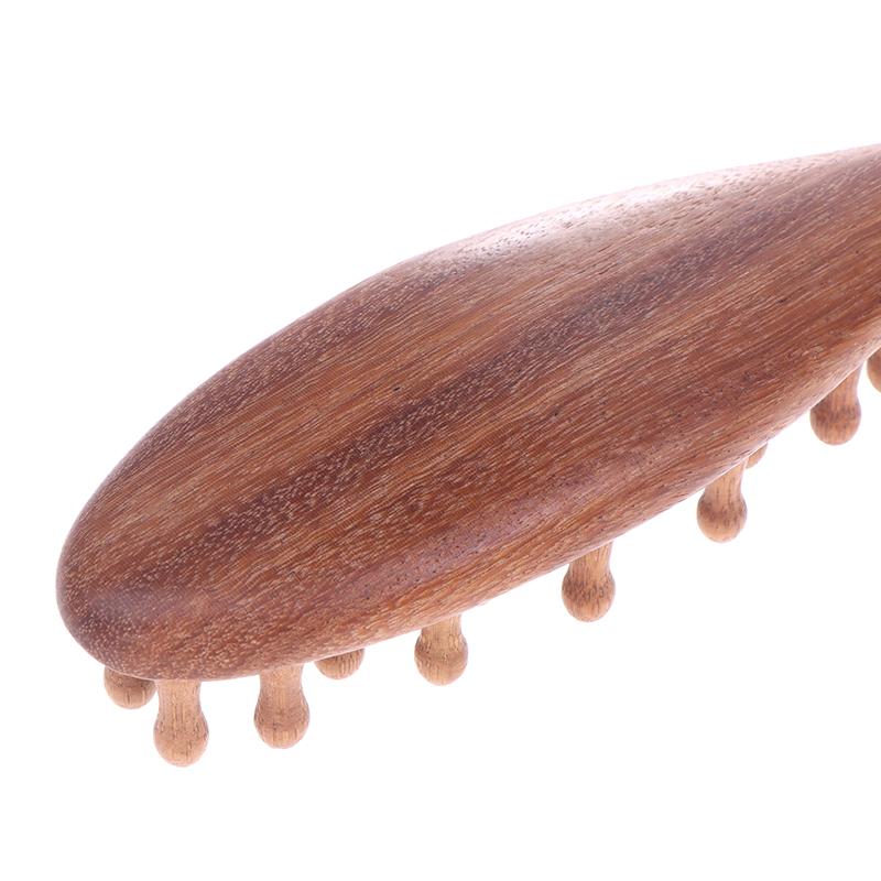 Multi-Functional Wood Therapy Massage Comb Scalp Head Massager Natural Sandalwood Circular Tooth Guasha Scraping Body Massager