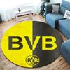 Borussia Round Area Rug,Carpet Rug for Living Room Bedroom Sofa Playroom Decor,Non-slip Floor Mat