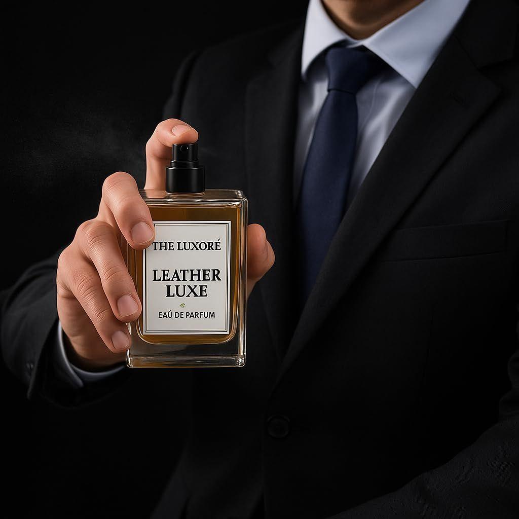 The Luxore - Leather Luxe Grace - Unisex Perfume | Eau de Parfum for Men, Women | Premium date, christmas, new year | smoky and elegant |