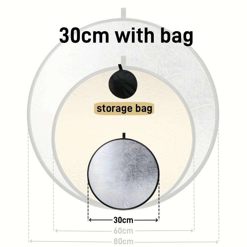 

Фотографический отражатель складной портретный заполняющий свет доска улучшить глянец светоотражающая панель для уличных прямых трансляций фотосессий 30cm