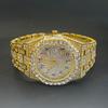 Marken-Herrenuhr High-End Luxus Vollbesetzt mit Diamanten Quarzuhren Iced Out Arabische Ziffern Armbanduhren Geschenk