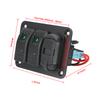 Dual USB Port for Car Marine Ship LED Rocker Switch Panel 12/24V Rocker Switch Panel