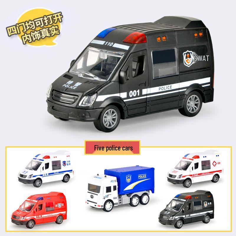 TikTok Influencer Children's Educational Boy Cars: Inertial Engineering Vehicle and Street Stall Toys