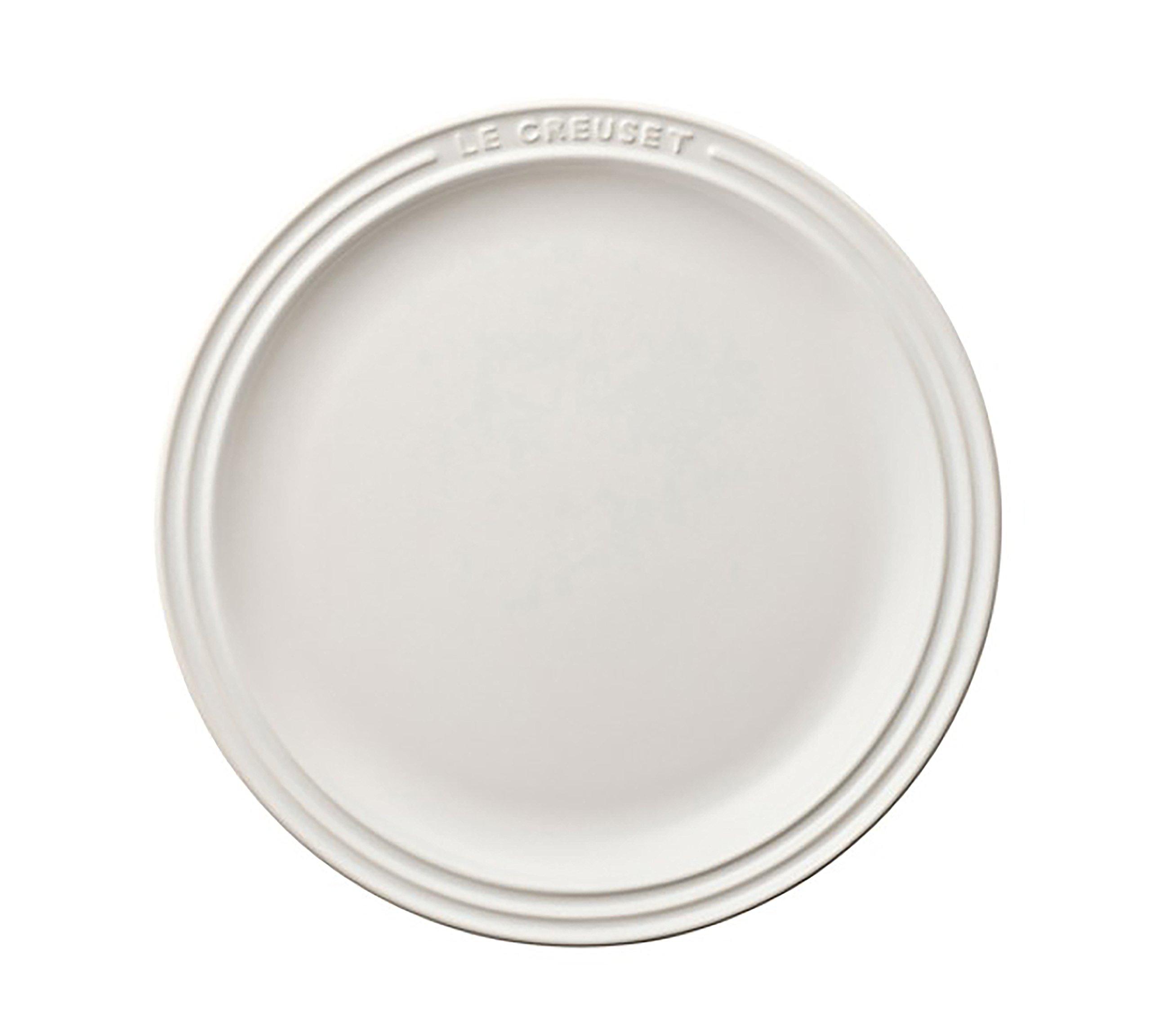 

Le Creuset Round Plate, 23 cm, White, Heat-Resistant, Microwave- and Oven-Safe, Oven Dish, Bakeware [Official Japanese Product]